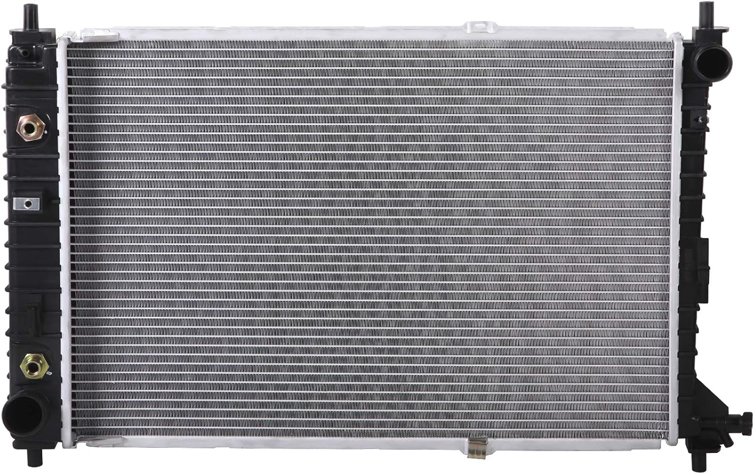 Lynol Cooling System Complete Aluminum Radiator Direct Replacement Compatible With 1997-2004 Ford Mustang Base Cobra Equipado GT Bullitt High Mach 1 SVT V8 4.6L