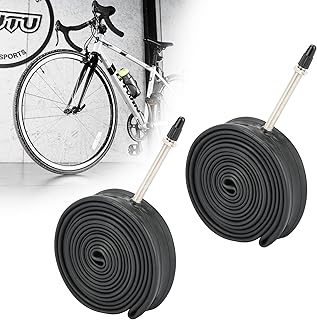 RUTU 700×28/32c Inner Tube, 700 x 28-32c Road Bike Inner Tubeswith 60mm Presta Valve Premiumheavy Duty Butyl Inner Tube - 2 Pack