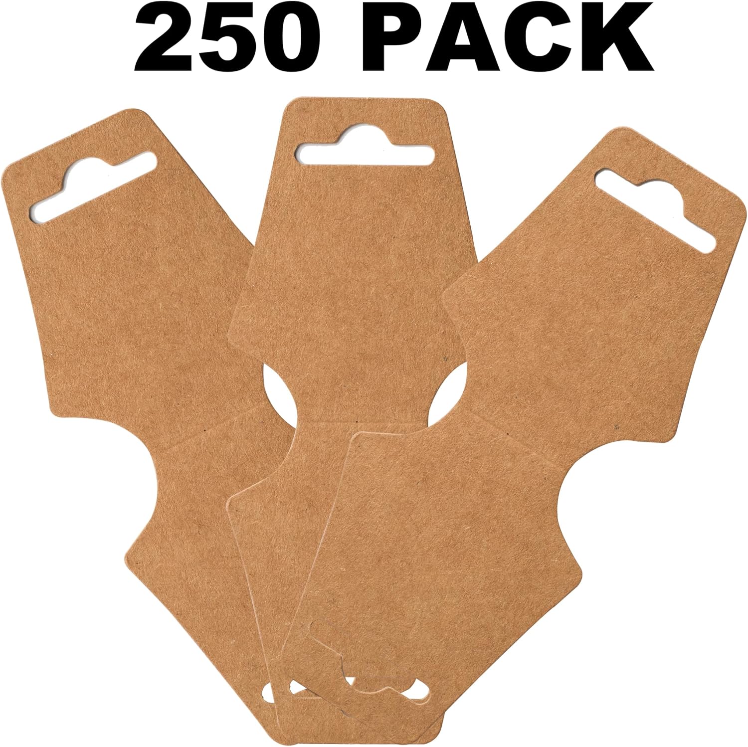 250 Pack Necklace Display Cards - Jewelry Bracelet Display - Choker Cards, Easy and Simple For Display Your Jewelries, Necklace, Bracelets - Bulk 250 Pack