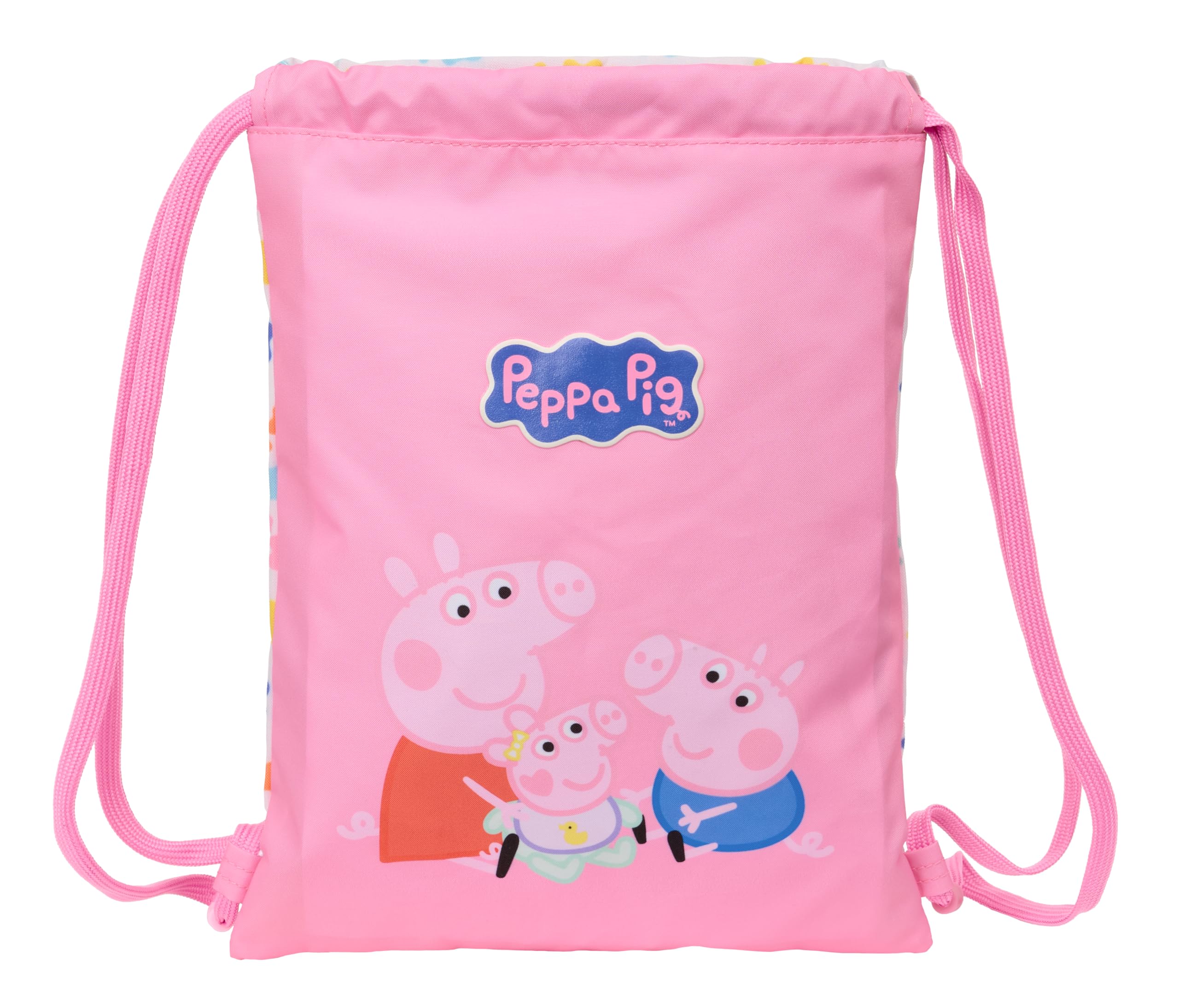 PEPPA PIG BABY PIG – Junior Flat Bag Backpack, Ideal for Children of Different Ages, Comfortable and Versatile, Quality and Resistance, 26 x 34 cm