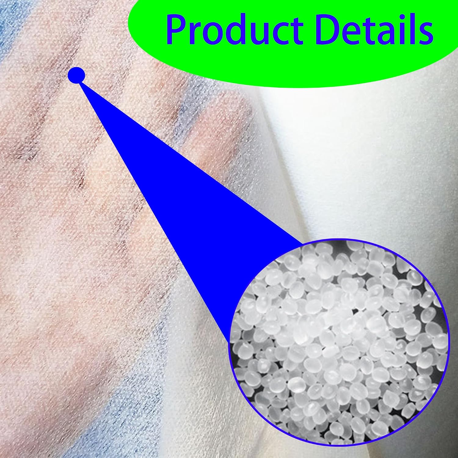 12in x 33Yd Medium Weight White Iron-On Non-Woven Fusible Interfacing， Medium Weight Non-Woven Interfacing Iron On Polyester Single-Sided Interfacing for DIY Crafts Supplies
