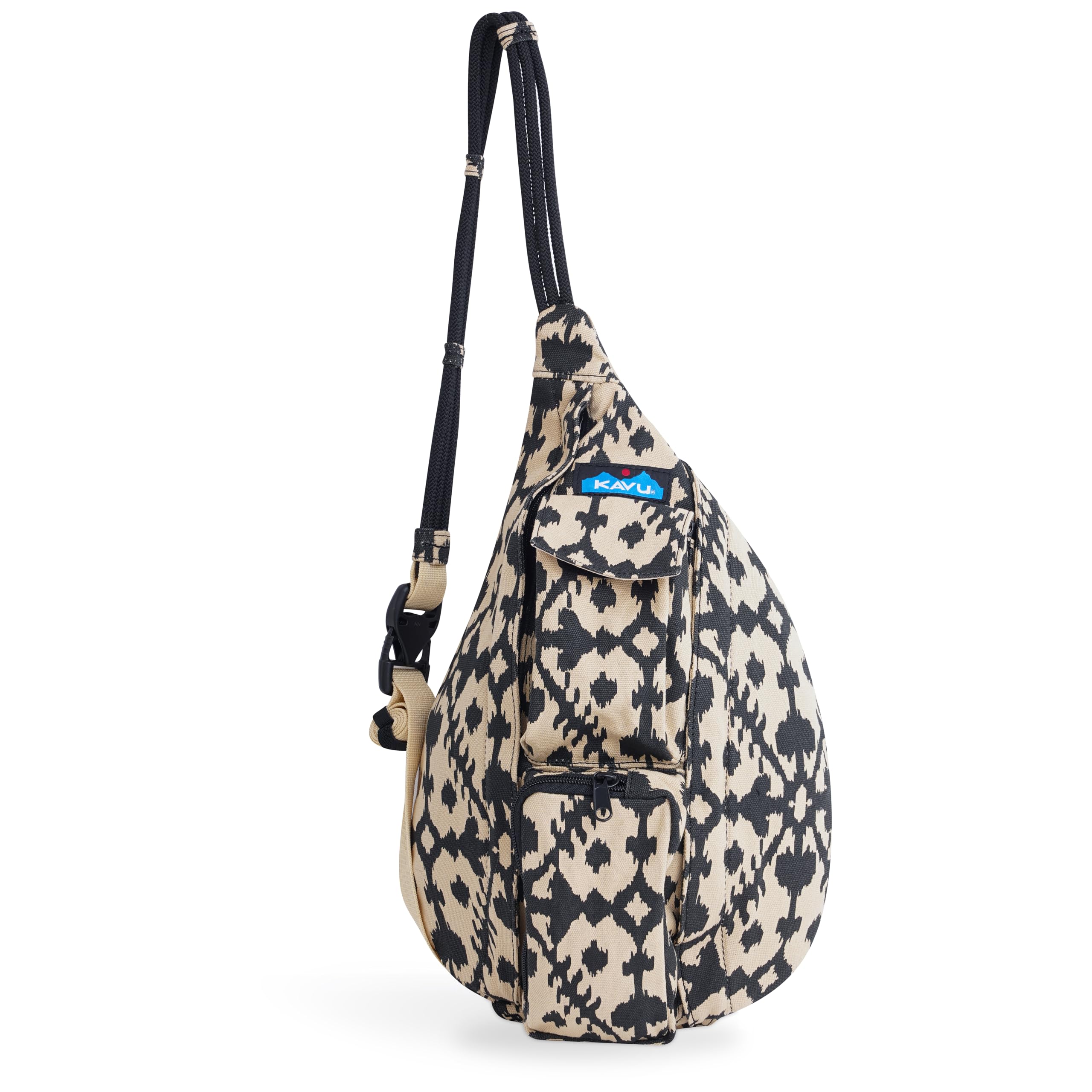 KAVU Mini Rope Bag, Cotton Canvas Crossbody Sling for Travel