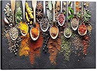 Vista 22 de Arte de decoración de pared para comedor, cocina, cocina, comedor, especias, verduras, cocina, comedor, decoración de pared, pintura artística