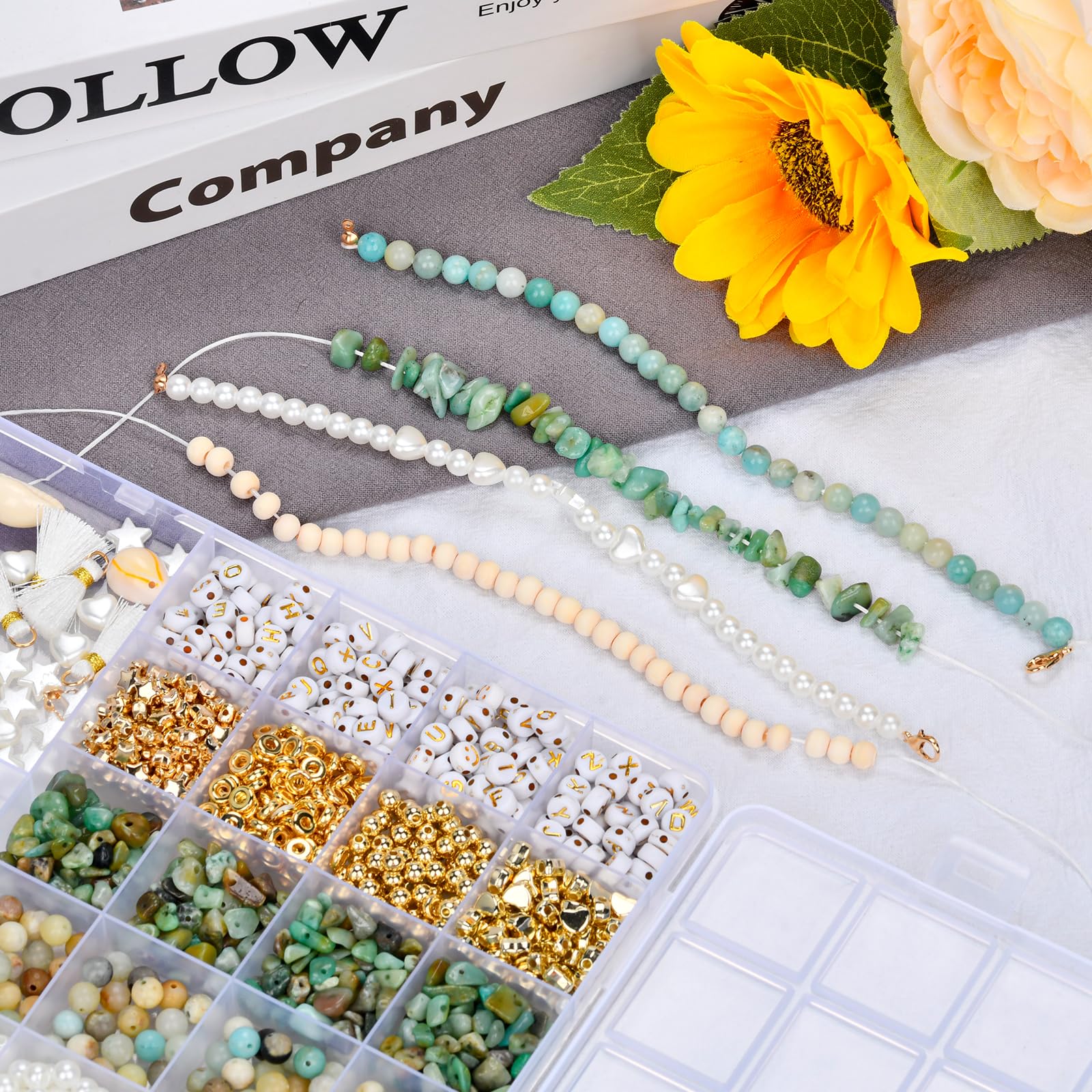 Perline Di Pietra Naturale All'ingrosso Perline Quadrate Piatte - Foto 7