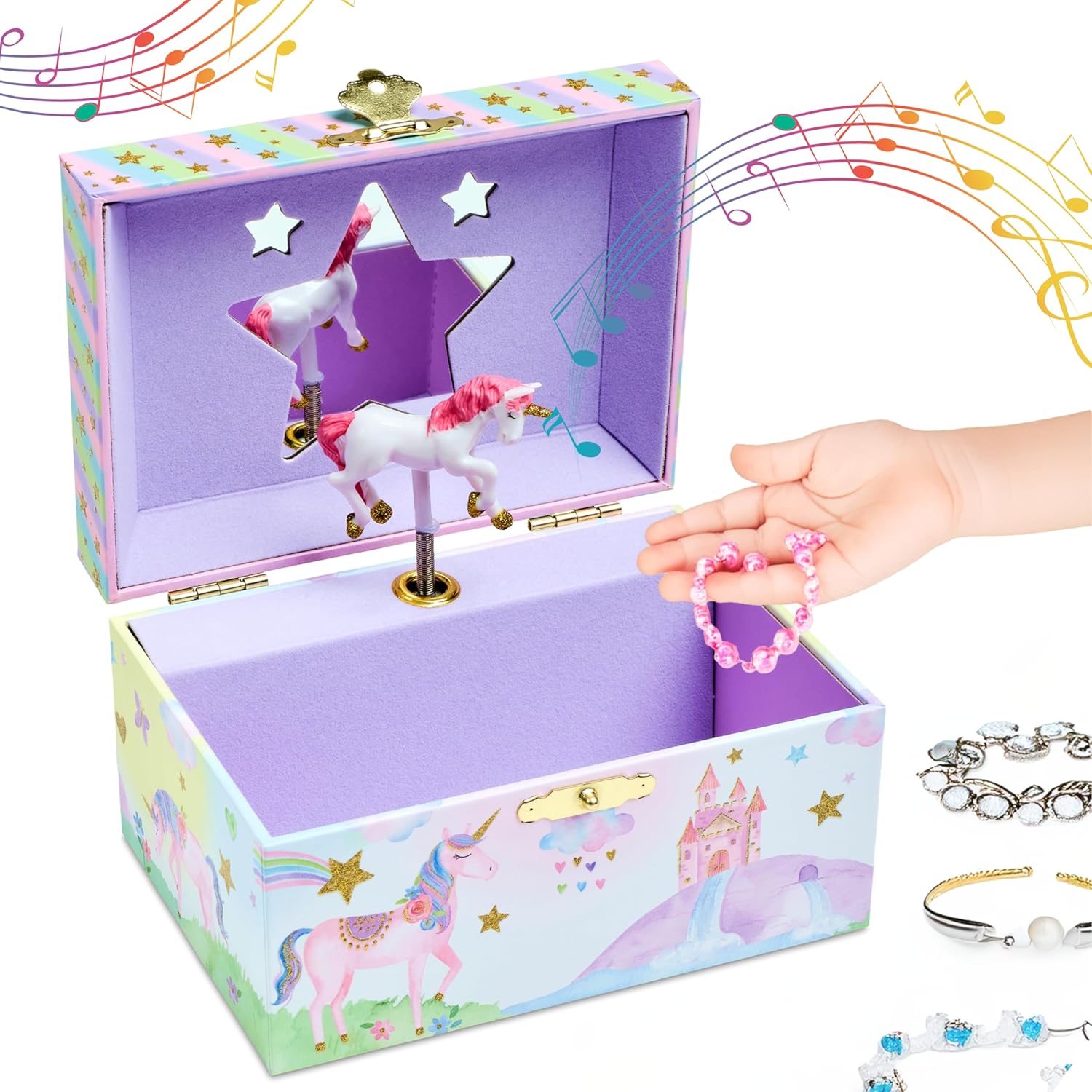 Jewelkeeper Jewelry Box for Girls – Girls Bedroom Accessories, Unicorn Musical Jewelry Boxes with Spinning Unicorn Doll, Beautiful Dreamer Tune – Perfect Unicorn Birthday Gift for Kids 3 and Up Jewelkeeper Jewelry Box for Girls – Girls Bedroom Accessories, Unicorn Musical Jewelry Boxes with Spinning Unicorn Doll, Beautiful Dreamer Tune – Perfect Unicorn Birthday Gift for Kids 3 and Up