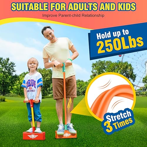 Miniatura 4 de HCHILDHOOD Pogo Stick para niños de espuma Pogo Jumper de carga de hasta 250 libras ayuda a los niños a crecer más altos divertidos y seguros