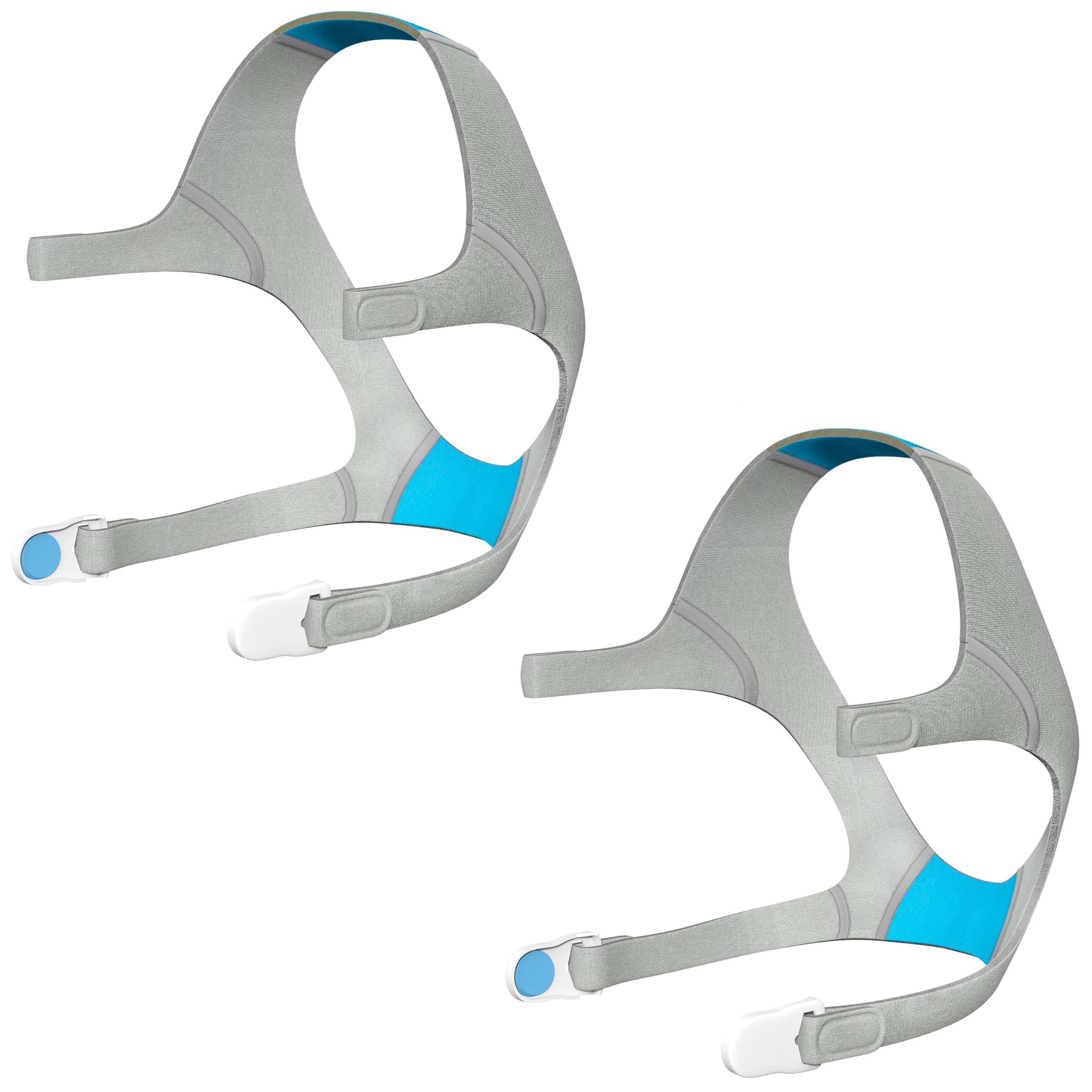 Photo 1 of ULSEIGN Headgear Strap Replacement for ResMed AirFit/AirTouch N20 CPAP Nasal Mask with Magnetic Clips – Medium – 2-Pack