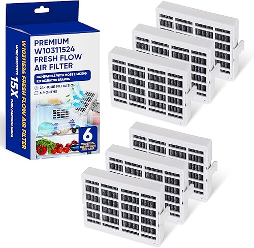 Canamax Premium W10311524 - Cartucho de filtro de aire para refrigerador Whirlpool AIR1 Kenmore KitchenAid Maytag JennAir Fresh Flow - Reemplaza