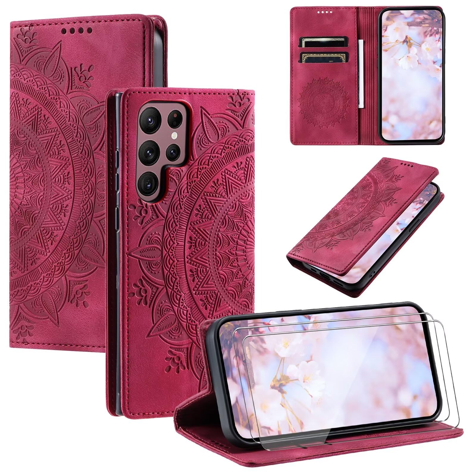 Custodia Flip Cover Premium Per Cellulare - Pelle Sintetica E TPU