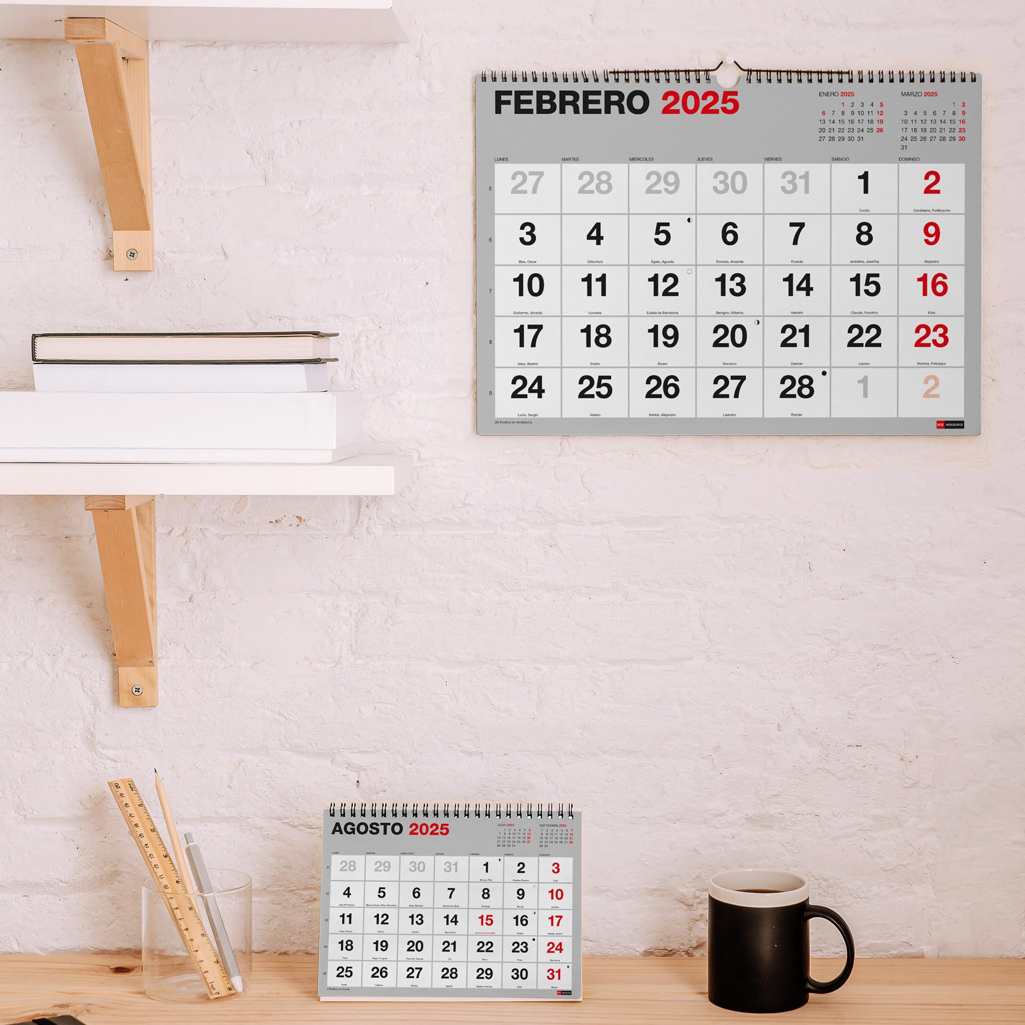 Calendar Company - Calendario 2025 Para Pared, Visión De 3 Meses