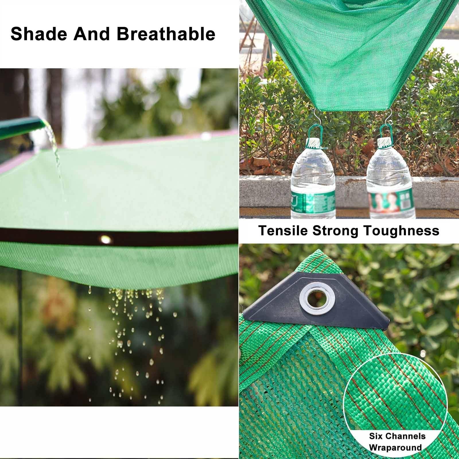 Green E85% Protect Housse de protection à œillets résistante à la chaleur pour serres et plantes – Disponible en 2 x 2 m, 3 x 5 m, 4 x 4 m, 5 x 8 m et 6 m de largeur – Protection UV durable.