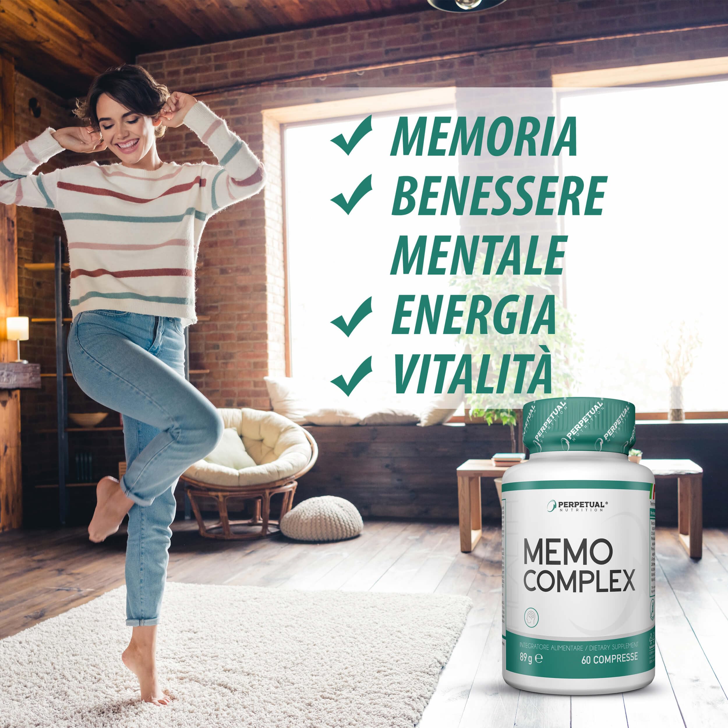 Integratore nootropico per la memoria. Con rodiola, citicolina e bacopa. Utile per memoria, buon umore, rilassamento e benessere mentale. Nootropico per memoria, concentrazione e funzioni cognitive.