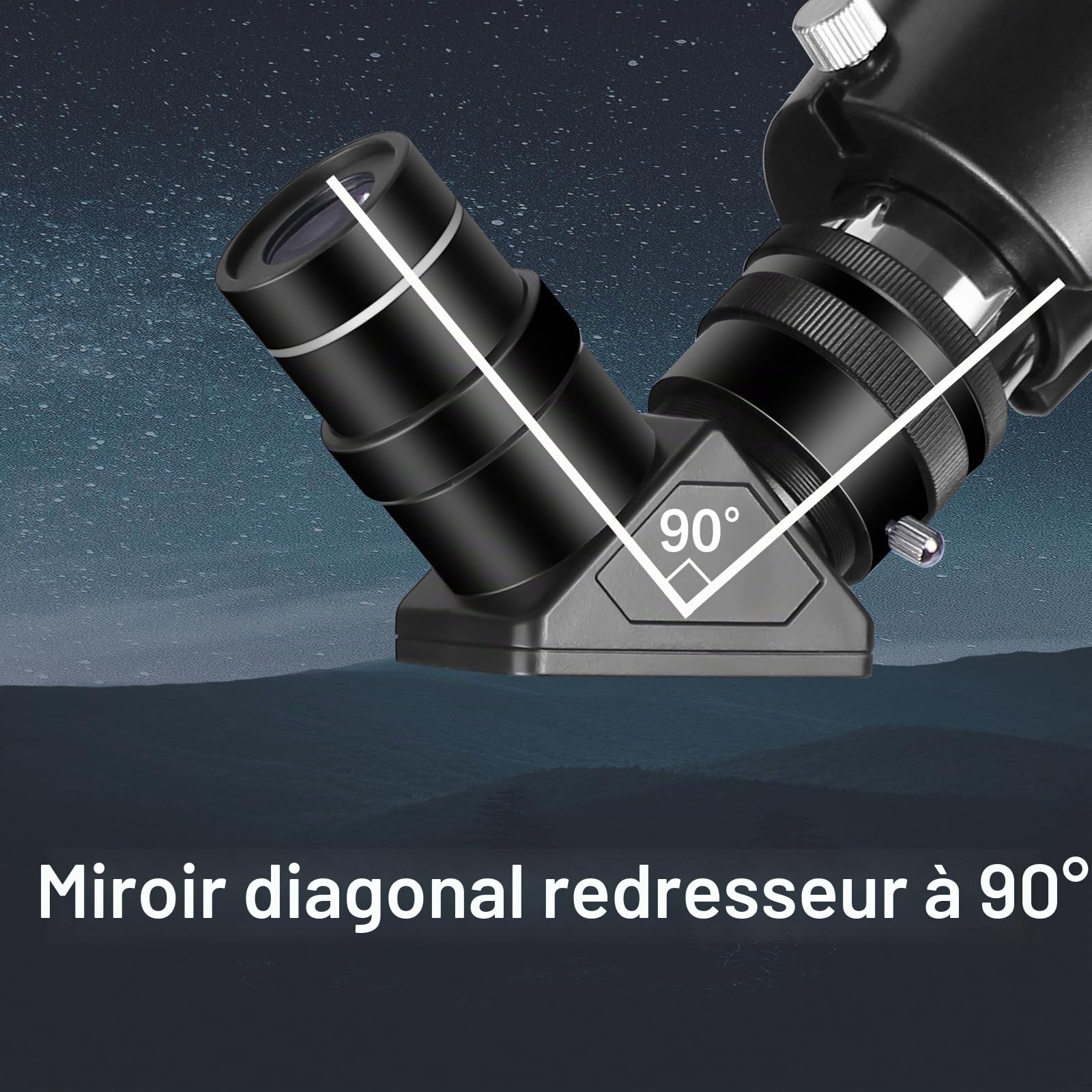 Télescope astronomique pour Adultes, télescope réfractif Professionnel de Calibre 80mm 900mm pour Enfants et débutants, télescope de Voyage Compact et Portable avec Sac de Transport