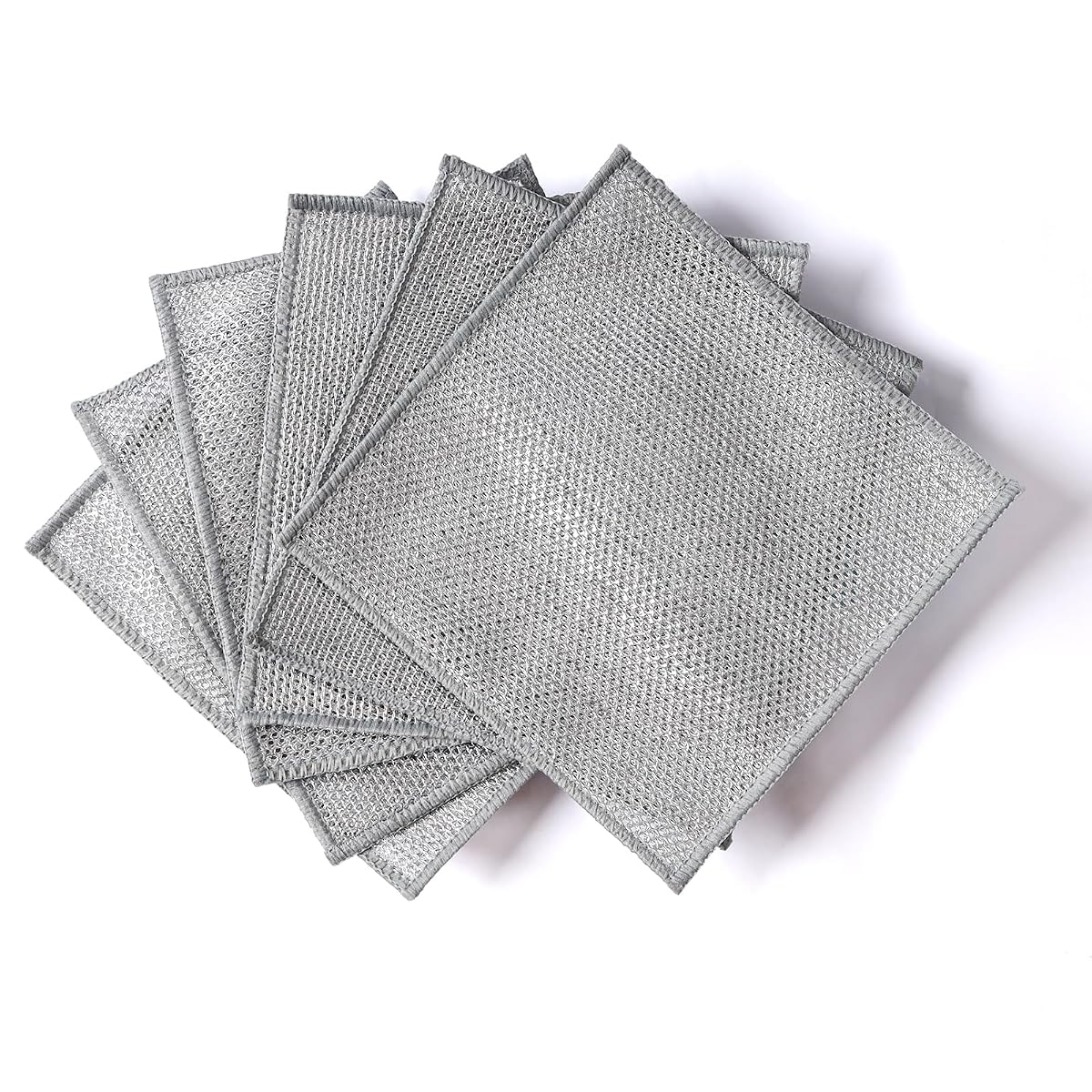 6pcs Multipurpose Wire Dishwashing Rag, Thick Non Scratch Wire Dishcloth for