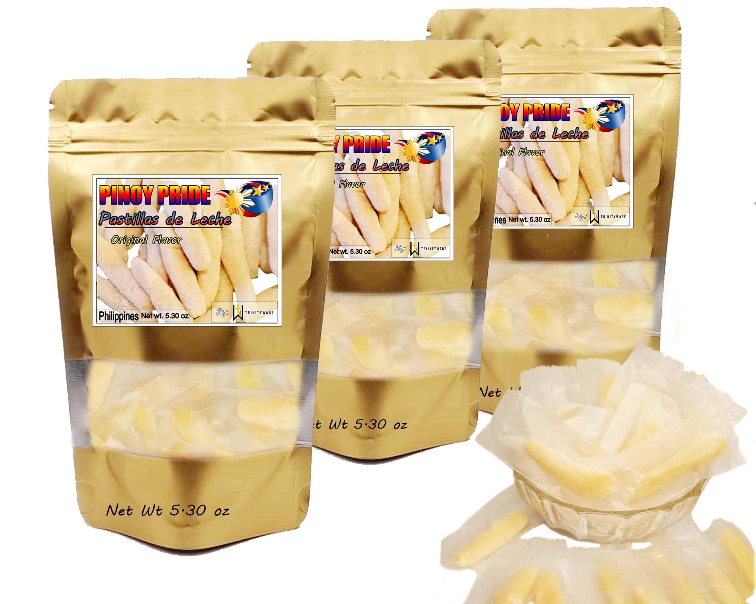 3 Packs Pastillas De Leche Classic Original Flavor Filipino Candy, Total of 50-60 Pcs. Soft and Creamy Pastillas. | Filipino Favorite | Authentic