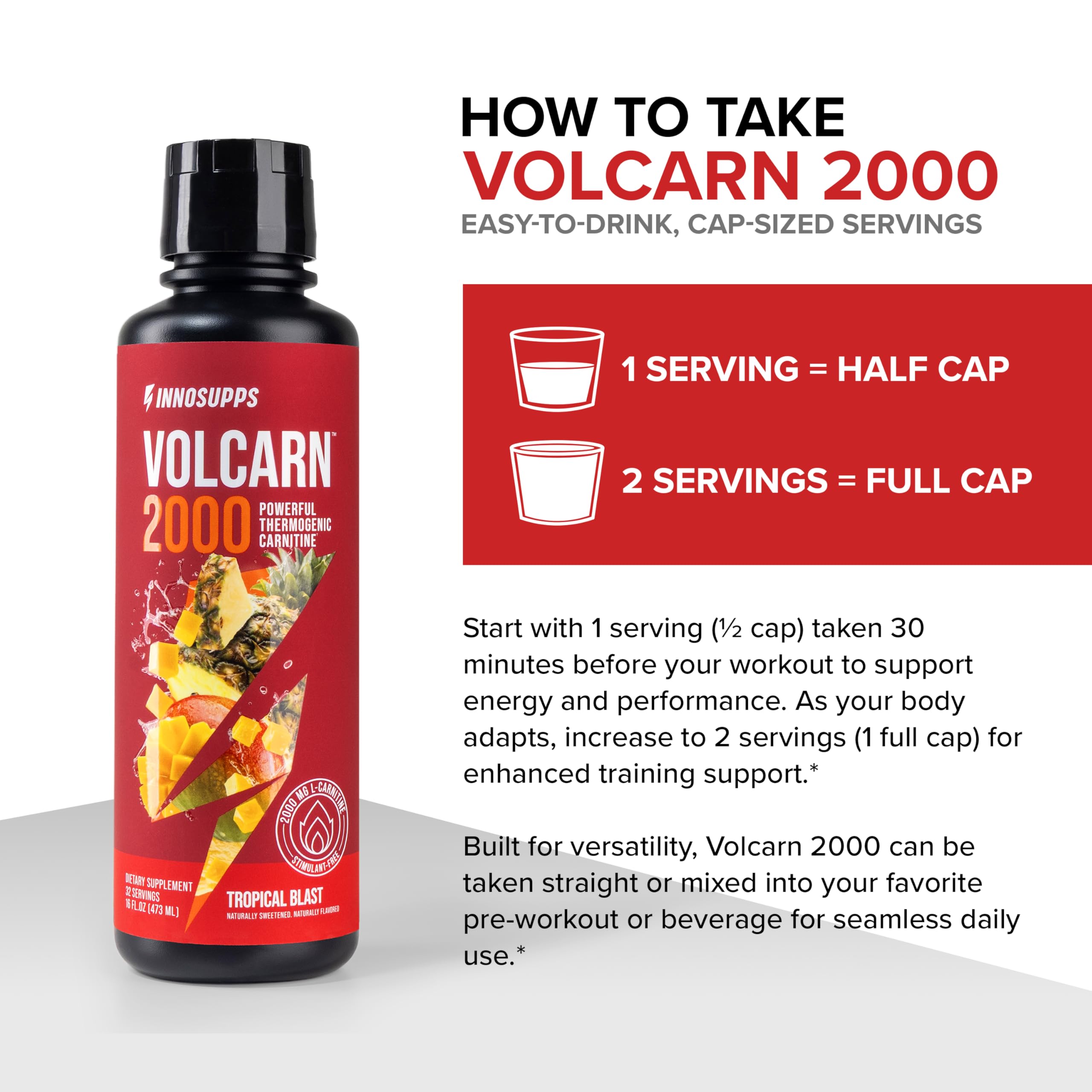 l carnitine consumption time Amazon.com: InnoSupps Volcarn 2000 - L-CARNITINE Advanced Energy Liquid |  ATP Enhancer with GBEEC | Boosts Energy, Enhances Focus, Caffeine Free, No  Artificial Sweeteners