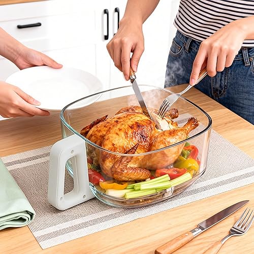 Miniatura 7 de Freidora de aire de vidrio de 4.5 cuartos de galón, cesta sin PFAS y apta para lavavajillas, 8 pantallas táctiles preestablecidas, cocción de vista