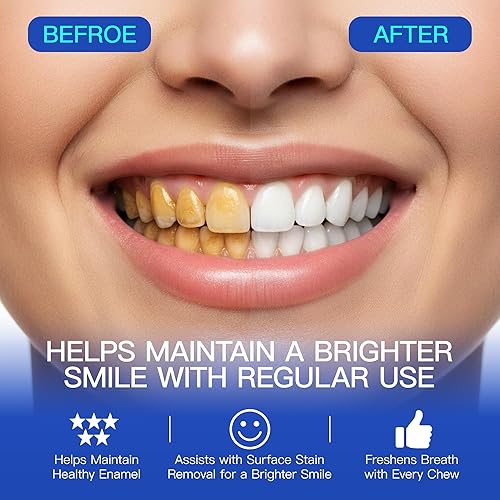 Miniatura 3 de Goma de mascar remineralizante de probióticos con hidroxiapatita, masilla de menta xilitol menta e incienso para mujeres y hombres, sin gluten,