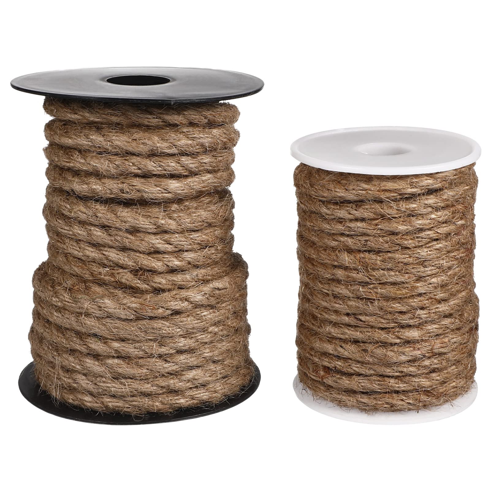 Corde de jute naturelle mince Yardwe pour artisanat et plante