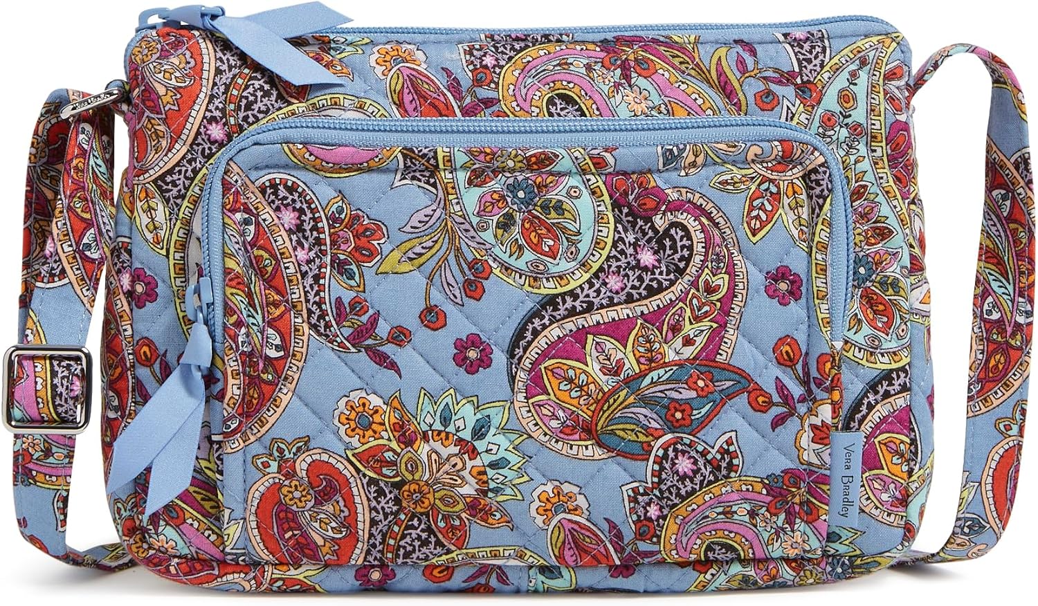 Vera Bradley Women's Cotton Little Hipster Crossbody Purse with RFID Protection