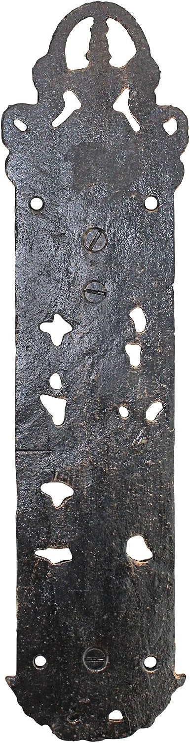 Design Toscano - SP829 The Durley House Dragon Gothic Decor Door Handle Push Plate, 12 Inch, Bronze Finish
