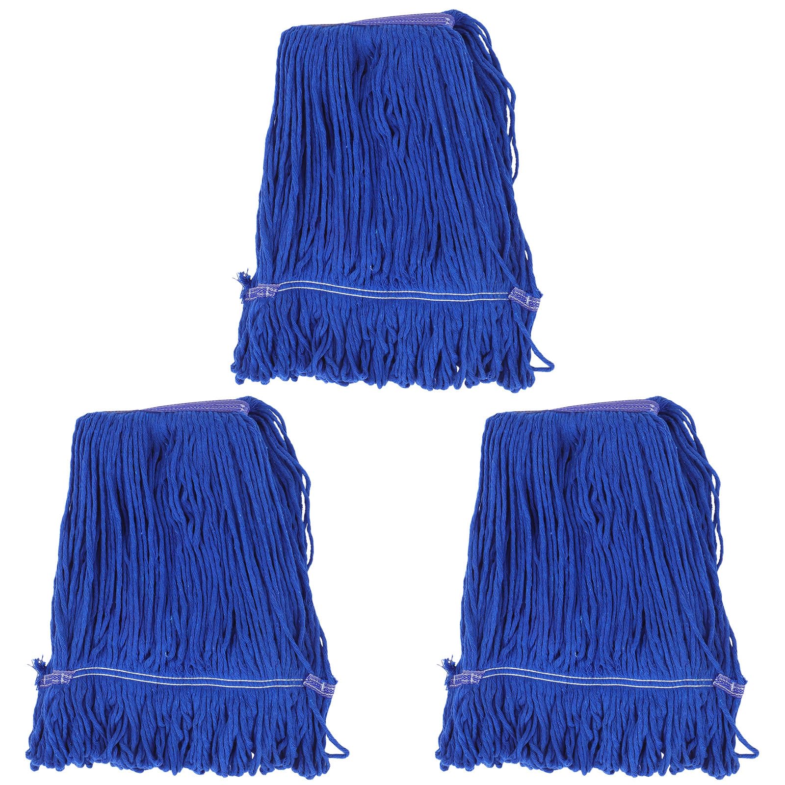 3 Pièces Tête de Balai à Franges pour Nettoyage Industriel en Coton