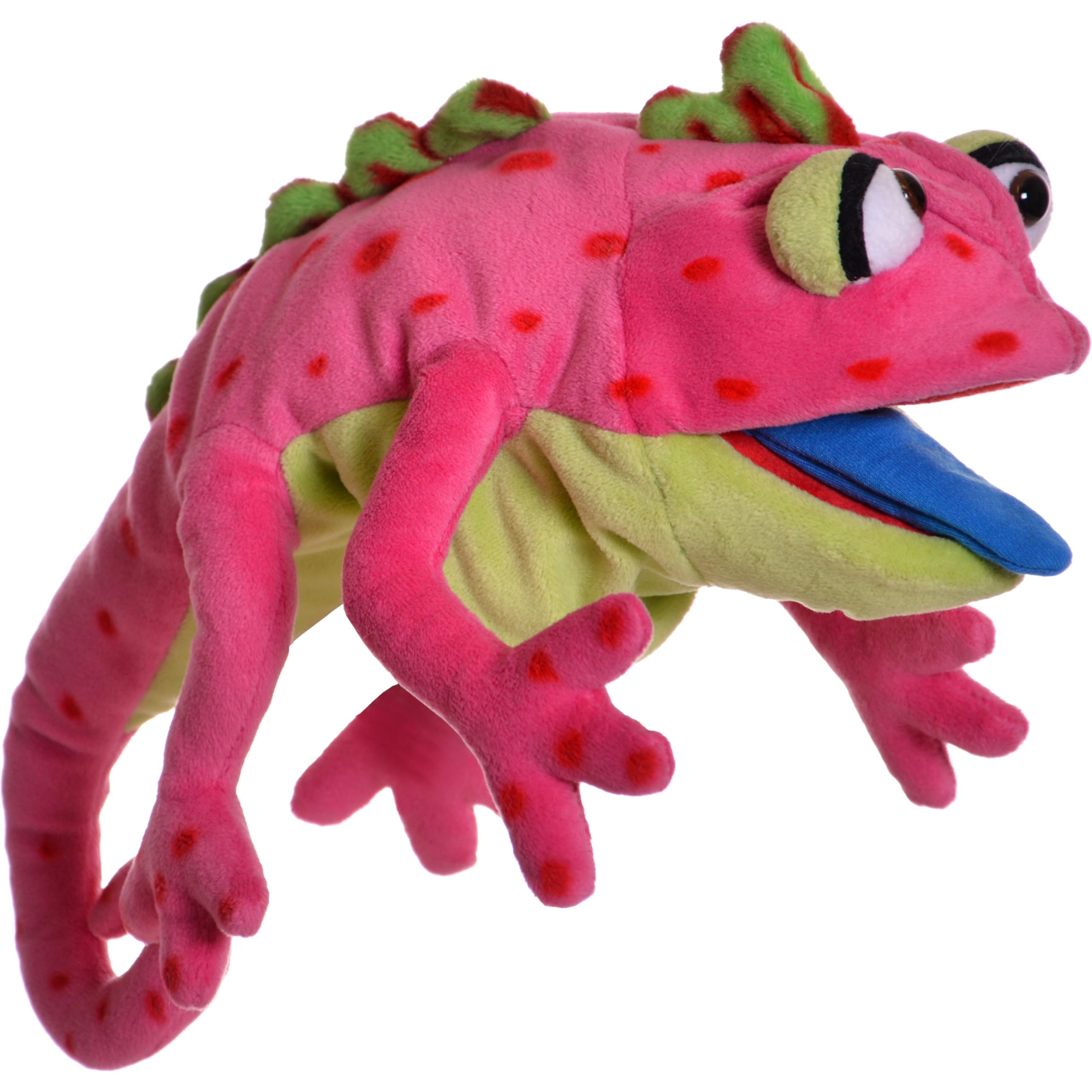 Playful Minds Living Puppets - Cammy The Chameleon, 16-Inch Plush Hand Puppet for Boys and Girls