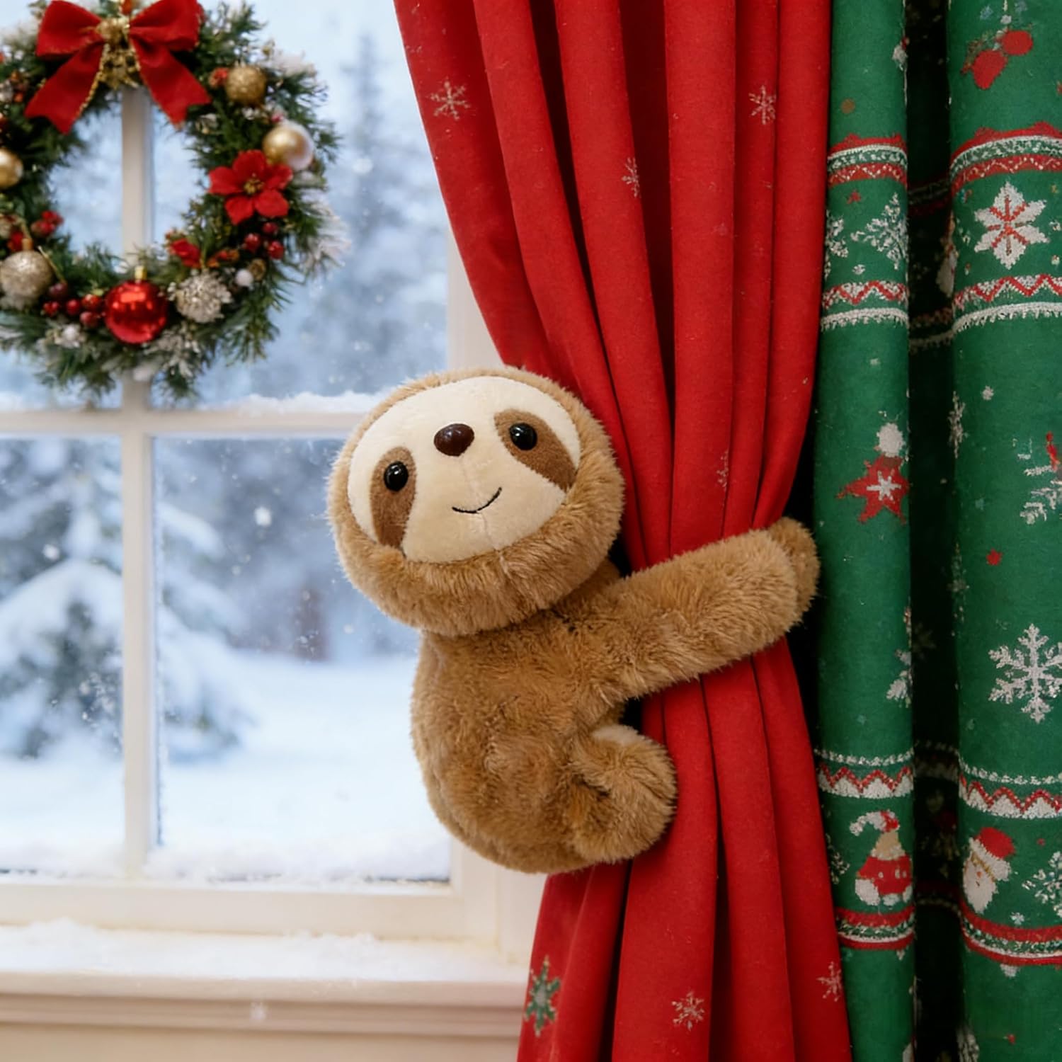 Sloth Hug Huggers Slap Bracelet - 10-Inch Plush Stuffed Animal Party Favor Toy for Christmas Birthday Surprise