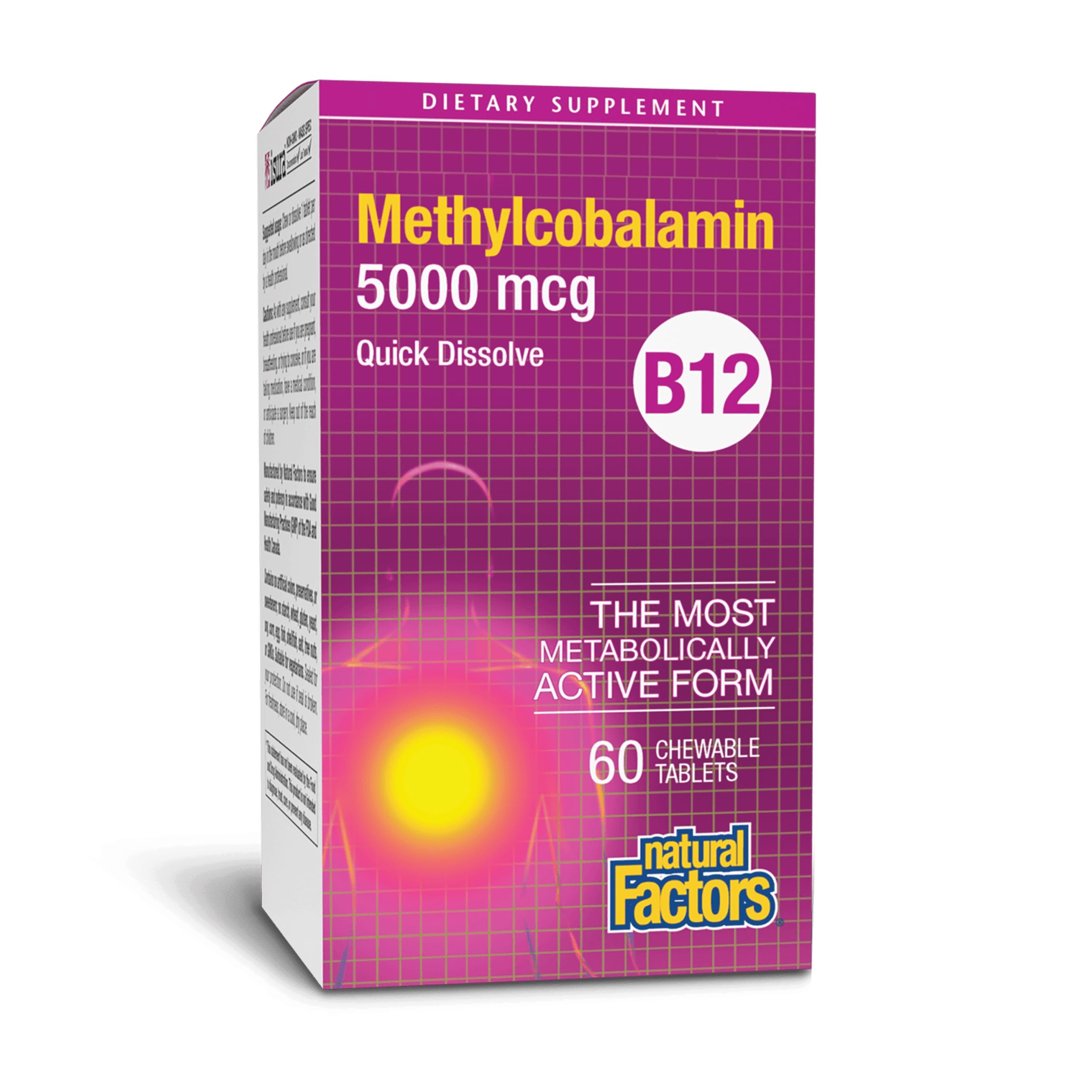 Natural Factors Methylcobalamin B12 5000 mcg