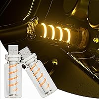 Vista 14 de 2 luces USB para el interior del automóvil, regulables al tacto, diseño de botella de vidrio retro mini adecuado para automóviles, dormitorios, Azul