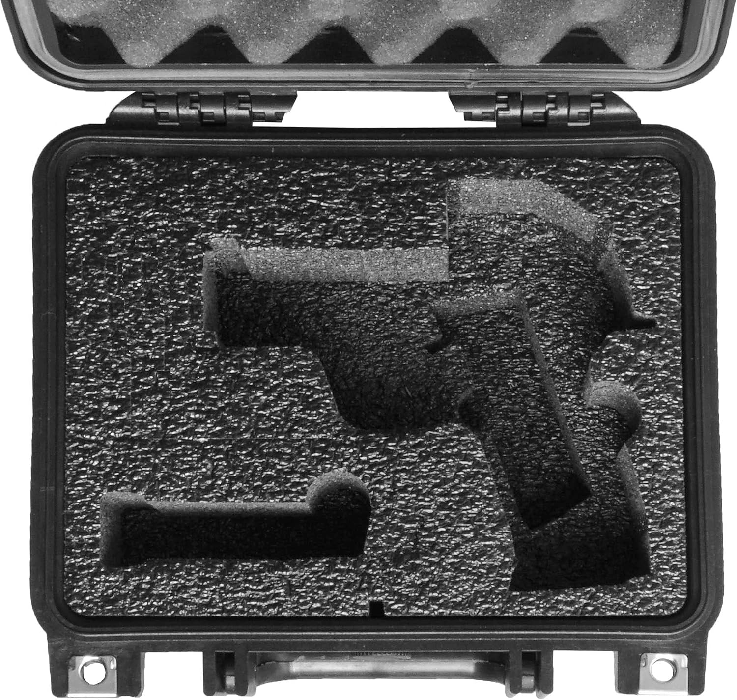 Case Club Case fits S&W M&P & 3 Magazines in Pre-Cut Heavy Duty Waterproof Case (Accommodates Optics & Under Barrel attachments)