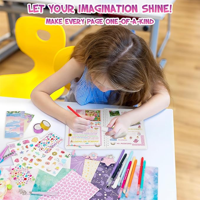 Kit de Diario DIY 2 Paquetes para Niñas 8-13 Años miniatura 3