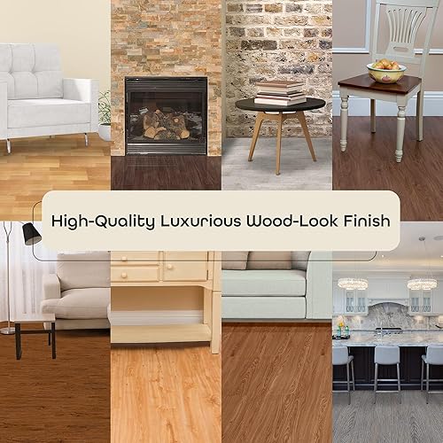 Miniatura 5 de Achim Home Furnishings vfp2.0ss40 Tivoli II, importaciones de plata Spruce 6" x 36" vinilo para piso auto adhesivo, 40 tablones, 60 pies cuadrados,