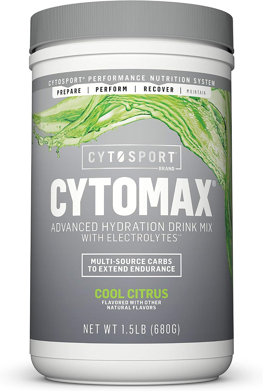 CYTOSPORT CYTOMAX Advanced Hydration Drink Mix with Electrolytes, NSF Certified for Sport, Cool Citrus, 1.5 lb