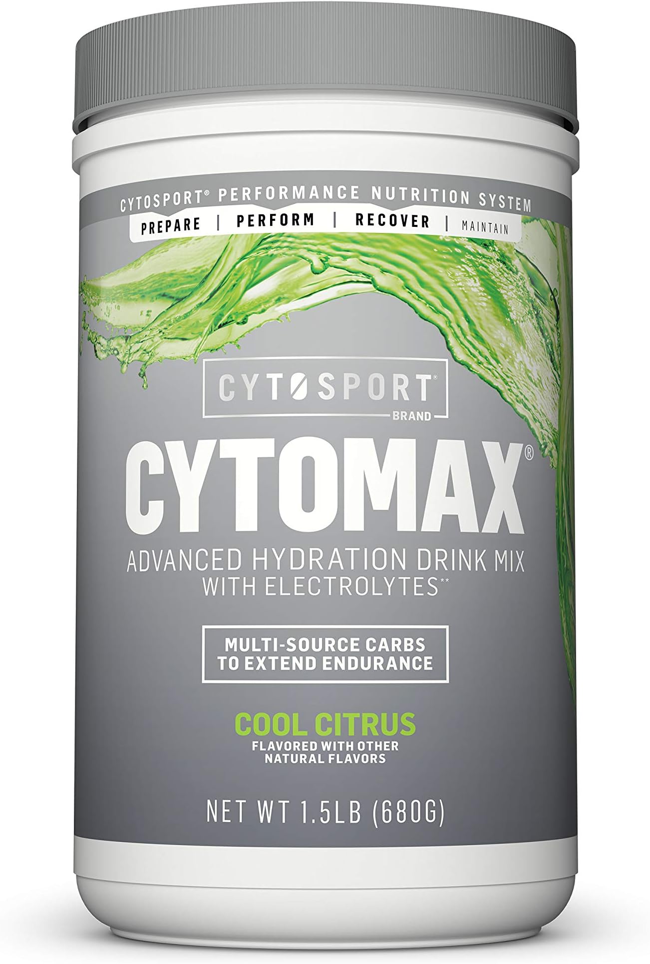 CYTOSPORT CYTOMAX Advanced Hydration Drink Mix with Electrolytes, NSF Certified for Sport, Cool Citrus, 1.5 lb