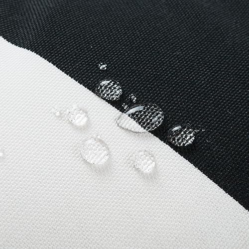 Miniatura 3 de Magpie Fabrics Cojines de asiento redondos para exteriores con lazos, almohadillas esponjosas para sillas de patio, 15 x 15 x 4 pulgadas, juego de 2