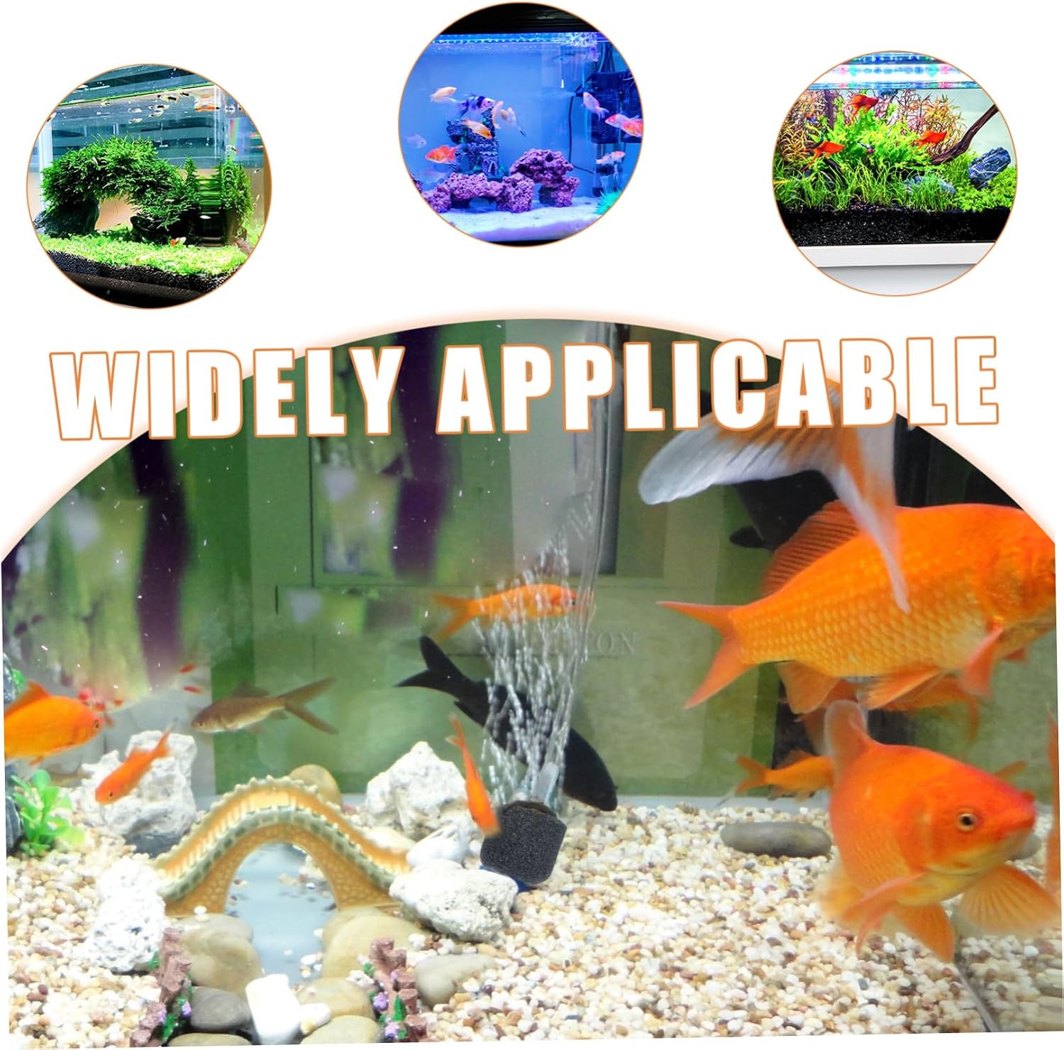 Small USB Aquarium Air Pump Fish Tank Bubbler Silent Oxygen Pump with Stable Bubble for Home and Outdoor Use Suitable for All Aquariums and Beginners