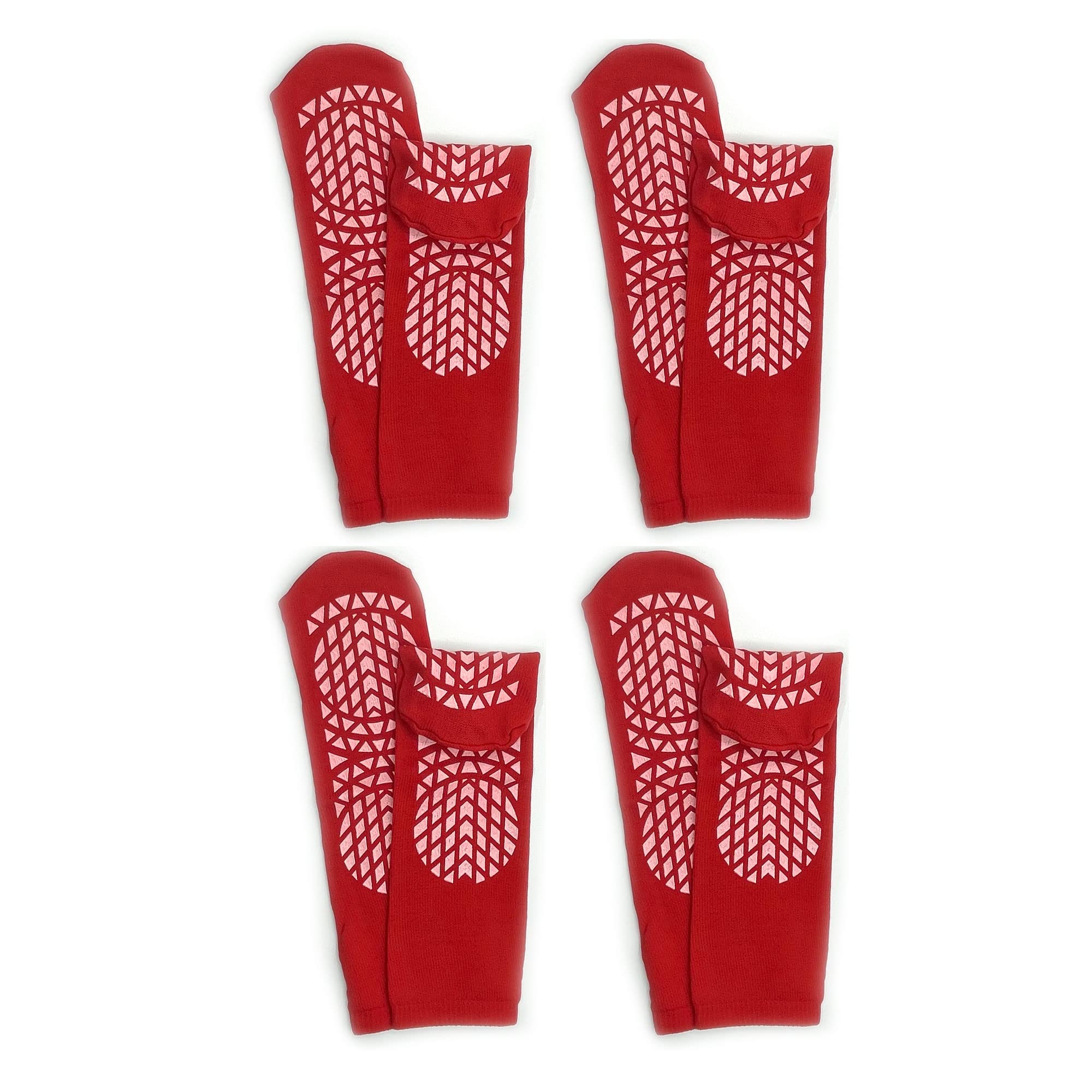 Secure Step Non-Slip Safety Socks – 6 Pairs – Green Large – Medical Grip Socks For Elderly & Disabled