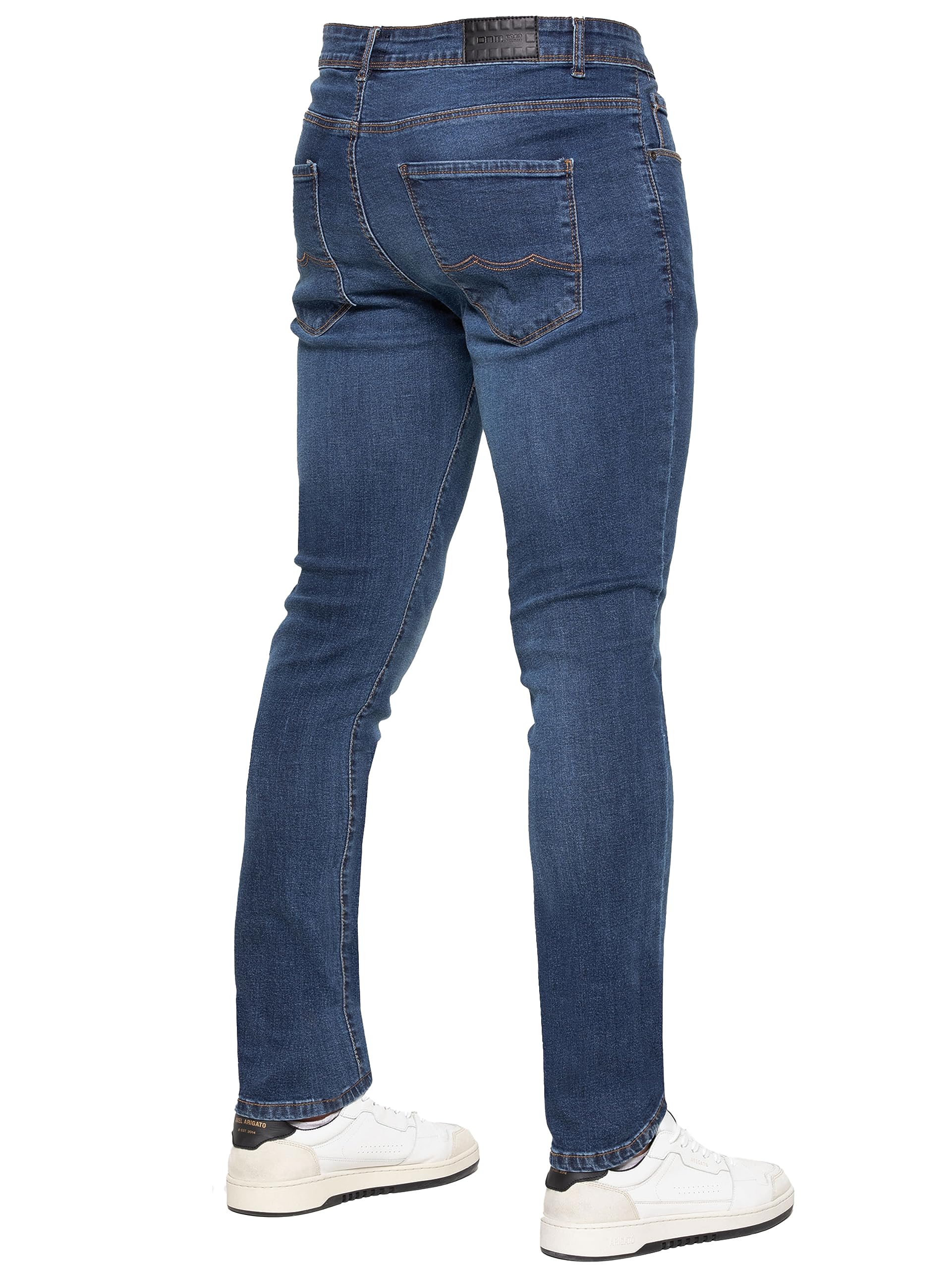 989Zé ENZO Pantalon Homme Slim Ajustement Coupe clasique Coton Stretch Denim Pantalon Jeans