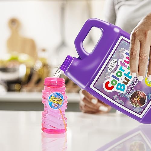 Vista 26 de Solución concentrada de burbujas Lulu Home, solución de repuesto de burbujas de 1 L/33.8 onzas de hasta 2.5 galones para máquina de burbujas de Red-2