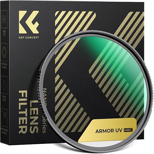 K&F CONCEPT 82mm Filtre UV Anti-Casse Anti-Choc Protectio…