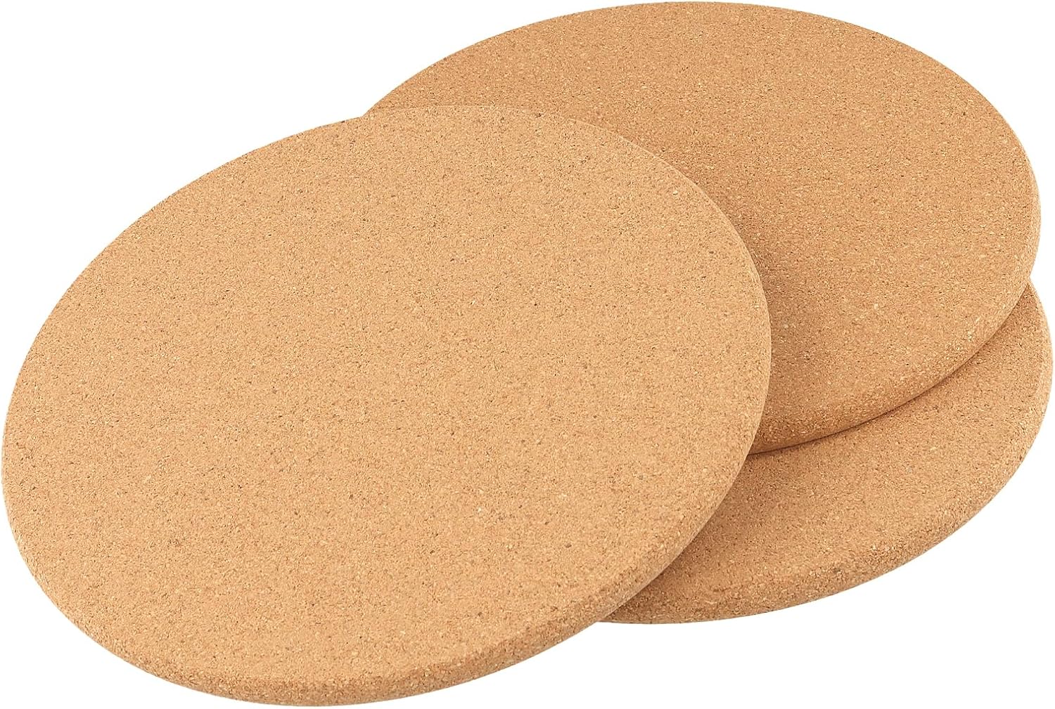 SHEUTSAN 20PCS 7.5 Inch Cork Trivet, 0.4 Inch Thick Cork Coasters, Absorbent Cork Coaster Bulk for Table Heat Isolated