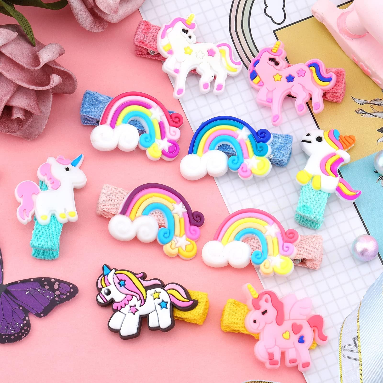 Ensemble D'accessoires De Cheveux Pour Filles Avec Boîte à Bijoux, Pinces à Cheveux, Barrettes à Cheveux, élastiques à Cheveux, Nœuds à Cheveux, Cadeaux De Noël Pour Filles De 4, 5, 6, 7