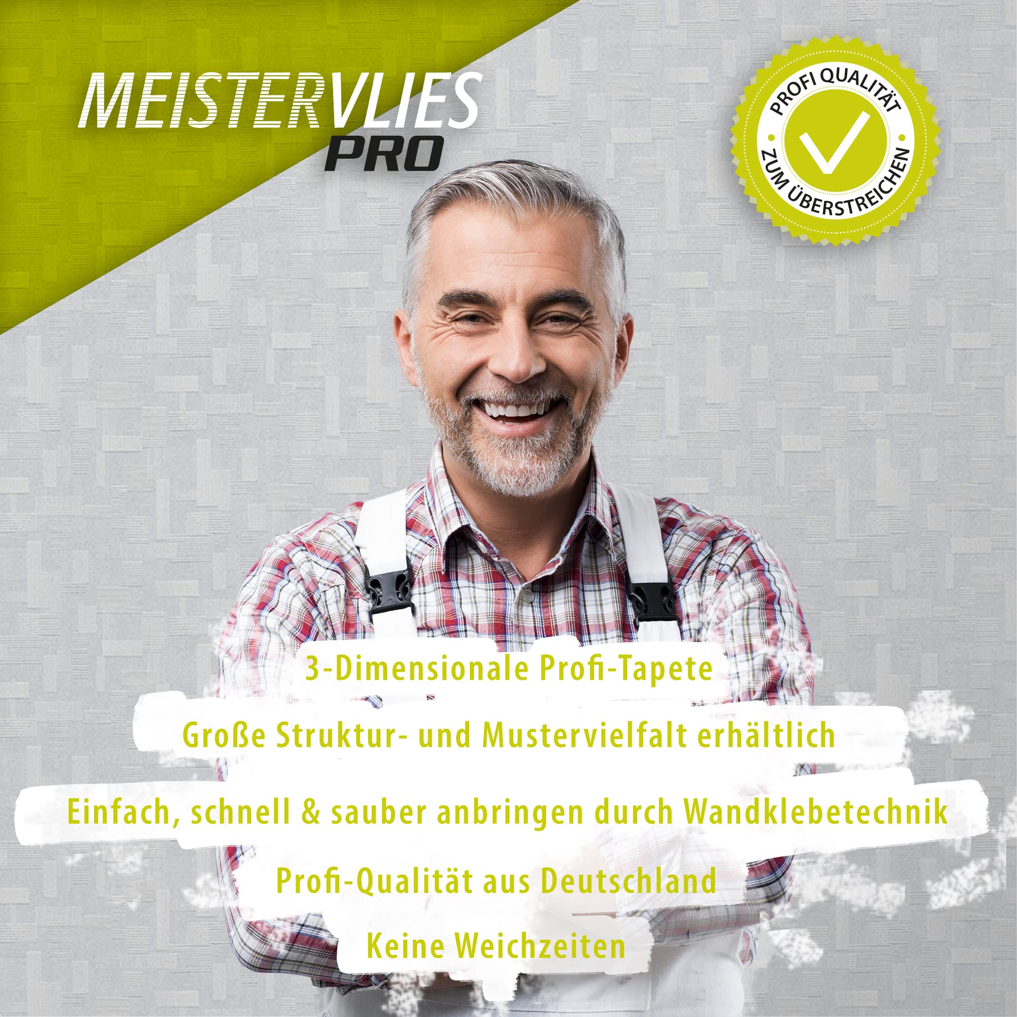 A.S. Création überstreichbare – Papel pintado pintado de 25,00 m x 1,06 m, fabricado en Alemania, color 262110 2621 – 10