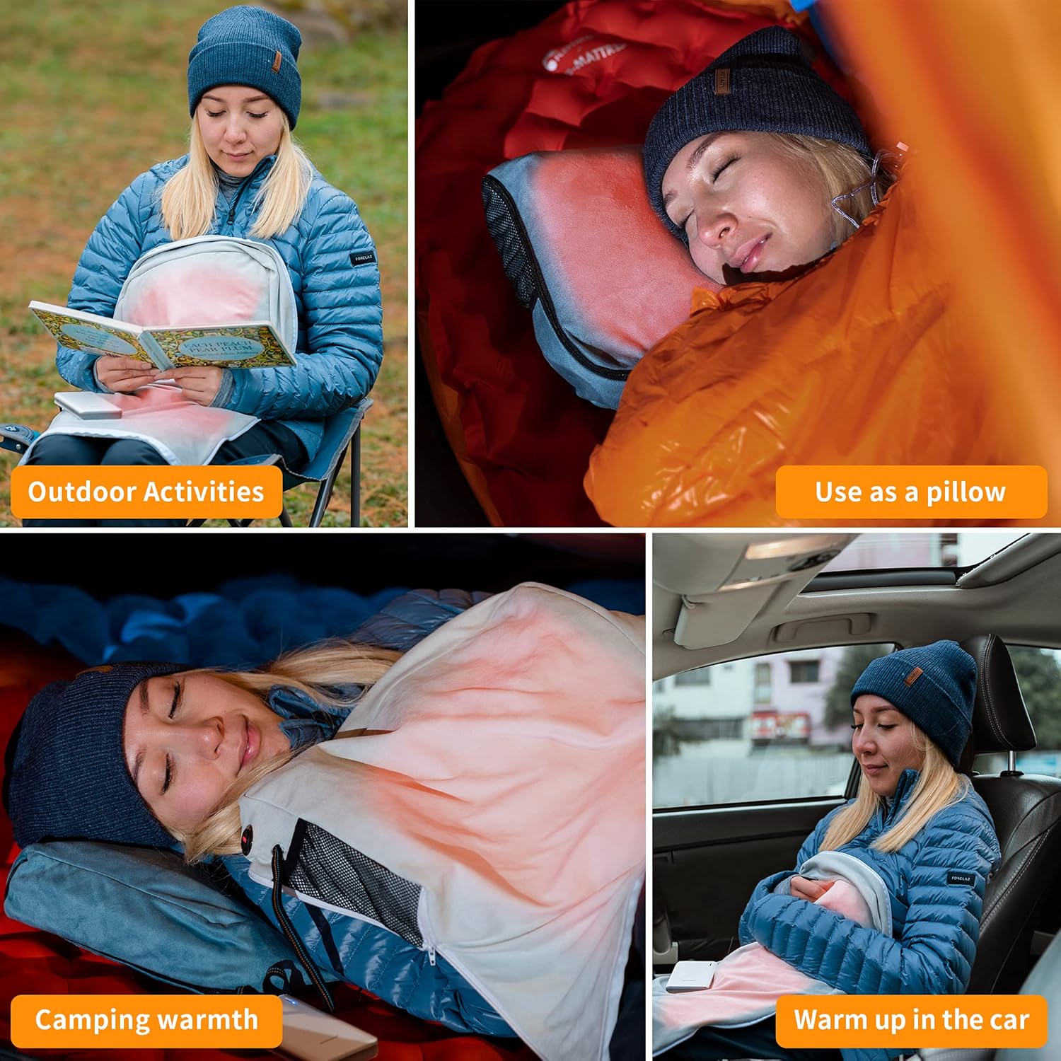 Flextailgear Tiny Air Pump Grey Bundle with Electric Heated Blanket : Home & Kitchen