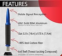 Vista 46 de ICBEAMER 3 inch / 76 mm MINI Mexican Mexico Flag Automotive Antenna with Internal Copper Coil Universal Fit AM/FM Radio Antenna Replacement