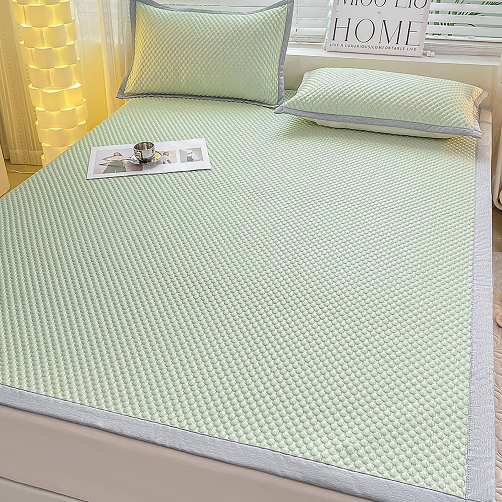 Summer Sleeping Mat, Summer Cooling Mattress Topper 2-3 pcs Multiple Sizes(200x220cm)