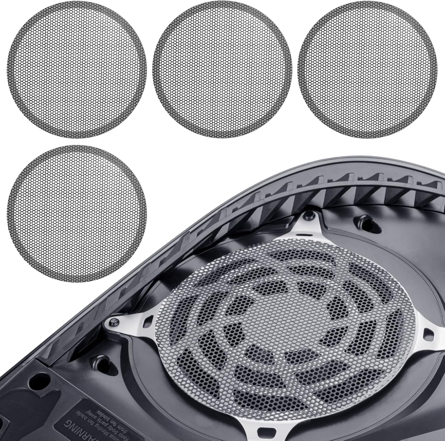 4 Pack Dust Filter for PS5 Heatsink Fan, Dust Cover with Cooling Vents