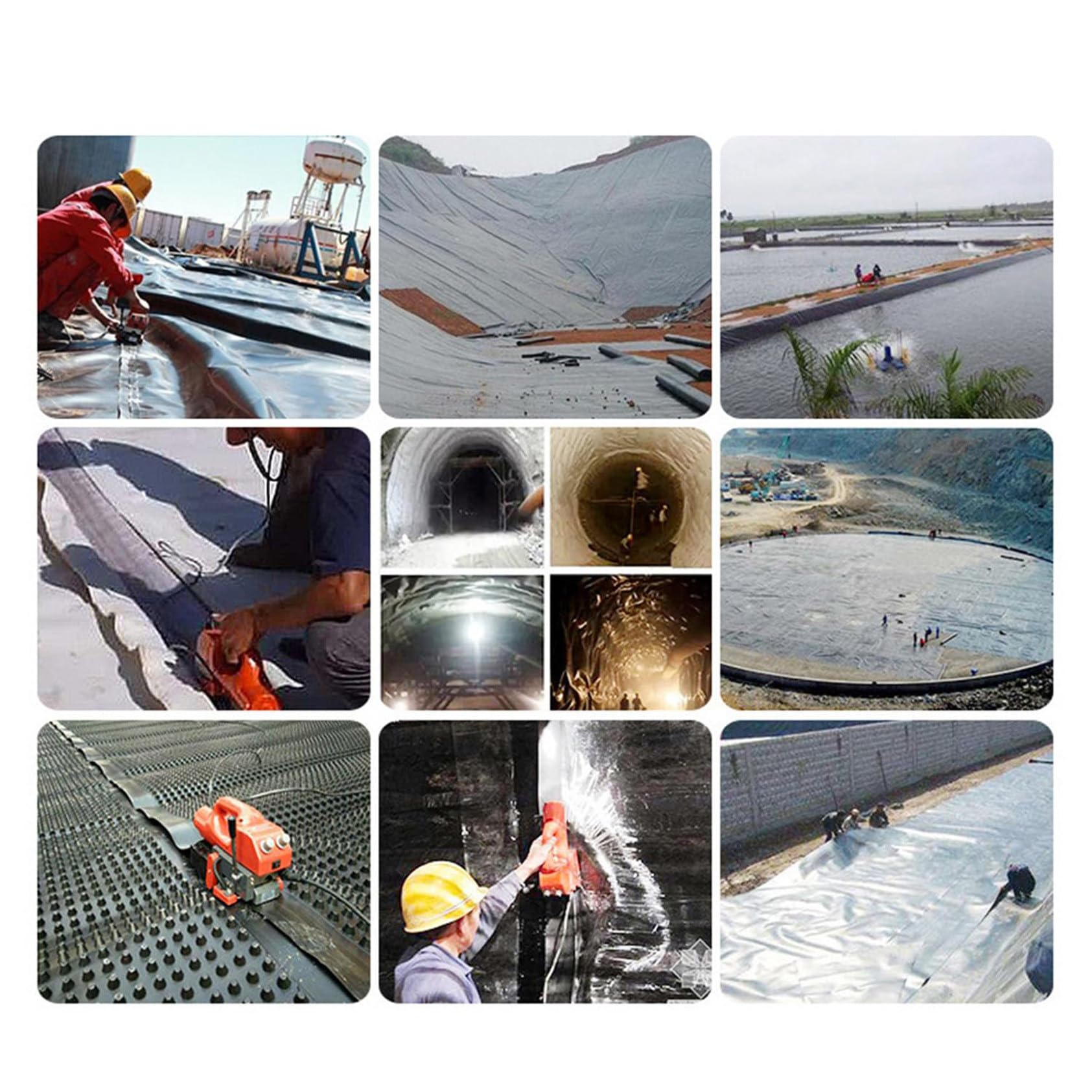 FENOKD Geomembrane HDPE Welding Machine 2100W Automatic Hot Wedge Welder for Welding Geomembrane HDPE PVC EVA 1.0-3.0mm Thick Liner