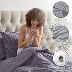 Nestl Twin XL Comforter Set 5 Piece - Pintuck Twin XL Bedding Set Dusty Purple, College Dorm Essentials Bed in a Bag, Twin XL Comforter Set for College Girls and Boys with Sheets, Pillowcase and Sham